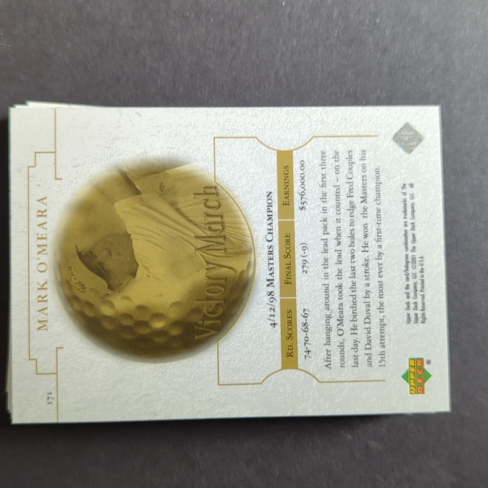 Large lot 2001 Upper Deck golf cards Tiger Woods Tiger Tales Victory Mar - Picture 15 of 16